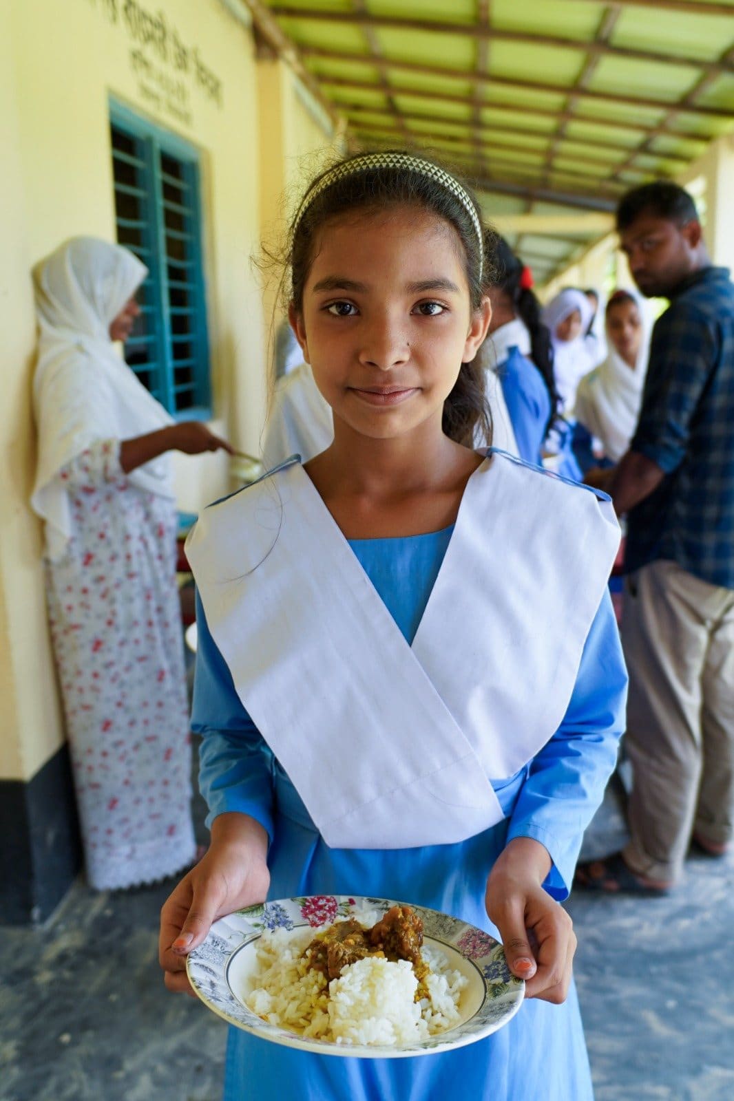 A Sidrah Foundation programme participant during a school meal activity